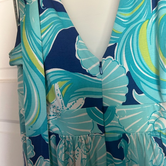 Lilly Pulitzer Blue Wave print maxi dress - Picture 4 of 4